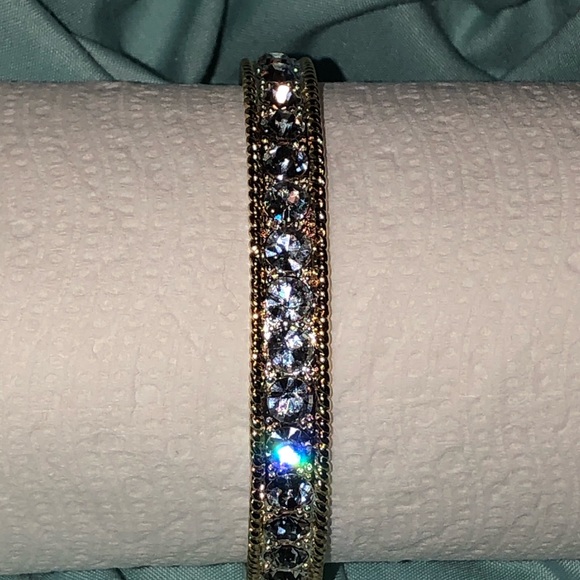 Montana Silversmith gold bangle bracelet CZ stones - Picture 14 of 16